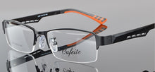 Load image into Gallery viewer, Chashma Men Eyewear Quality Half Rimmed Stainless Frame TR 90 Arms Optical Glasses Frame Males Myopia Spectacle Frames