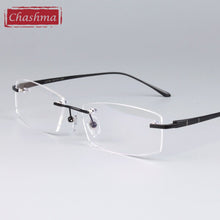 Load image into Gallery viewer, Chashma Men and Women Pure Titanium Light Rimless Designer Glasses Quality Frame Frameless Eyeglasses for Male and Female