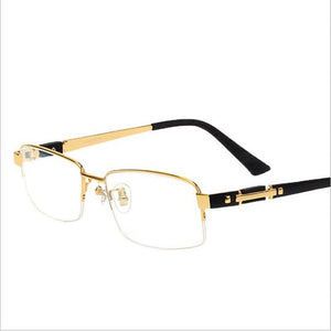 Chashma Pure Titanium Eye Glasses Half Rim Gentlemen Prescription  Optical Eyewear Frame