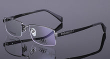 Load image into Gallery viewer, Chashma Pure Titanium Eye Glasses Half Rim Gentlemen Prescription  Optical Eyewear Frame