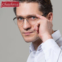Load image into Gallery viewer, Chashma Ultra Light Weight Anti Blue Ray Prescription Glasses Frame Titanium Alloy Men Myopia Lenses  Eyeglasses