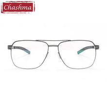 Load image into Gallery viewer, Chashma Ultra Light Weight Anti Blue Ray Prescription Glasses Frame Titanium Alloy Men Myopia Lenses  Eyeglasses