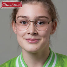 Load image into Gallery viewer, Chashma Ultra Light Weight Anti Blue Ray Prescription Glasses Frame Titanium Alloy Men Myopia Lenses  Eyeglasses