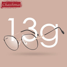 Carica l&#39;immagine nel visualizzatore di Gallery, Chashma Women Retro Eyewear Round Men Prescription Optical Frame Trend Glasses Teens