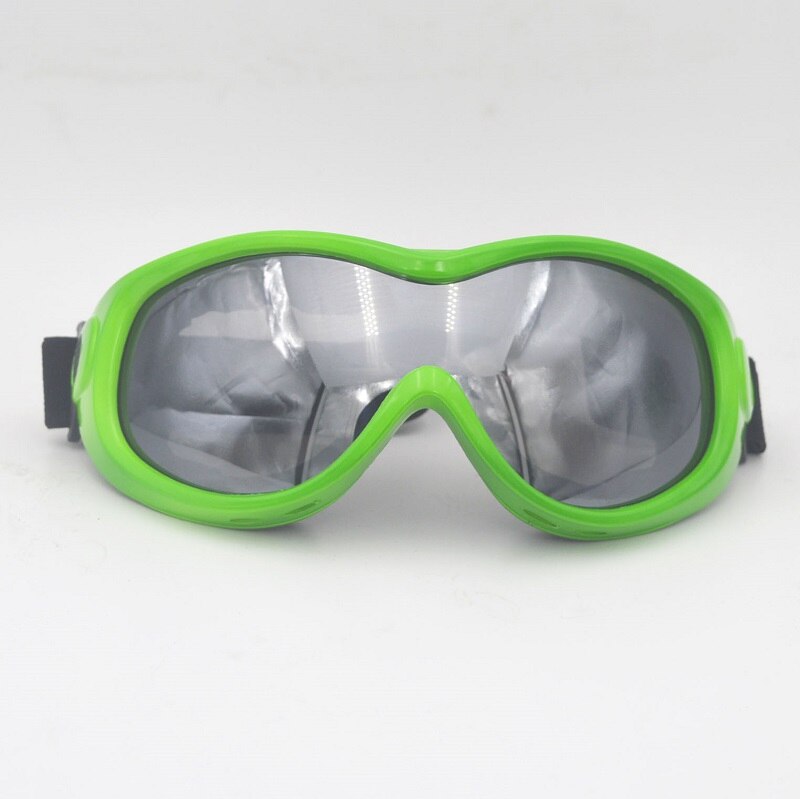 Neon Green Ski Goggles  Silver Lens SKi diffraction glasses