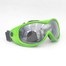 Load image into Gallery viewer, Neon Green Ski Goggles  Silver Lens SKi diffraction glasses