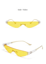 Load image into Gallery viewer, Chic Cat Eye Sunglasses Men Women Rimless Sun Glasses Ins Cool 2023 Eyegasses Glasses Clear Brand Italy Designer