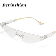 Load image into Gallery viewer, Chic Cat Eye Sunglasses Men Women Rimless Sun Glasses Ins Cool 2023 Eyegasses Glasses Clear Brand Italy Designer