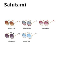 Load image into Gallery viewer, Chic Circle Hollow Out Frame Oversized Women&#39;s Sunglasses 2023 Round Cat Eye Sun Glasses Female Brand Crystal Shades