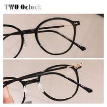 Load image into Gallery viewer, Chic Ladies Round Eyeglasses Frame Women&#39;s 2023 Brand Designer Clear Glasses Frames 0 Diopter Optic Frame oculos de grau