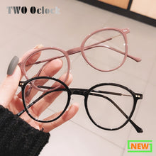 Load image into Gallery viewer, Chic Ladies Round Eyeglasses Frame Women&#39;s 2023 Brand Designer Clear Glasses Frames 0 Diopter Optic Frame oculos de grau