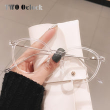 Load image into Gallery viewer, Chic Ladies Round Eyeglasses Frame Women&#39;s 2023 Brand Designer Clear Glasses Frames 0 Diopter Optic Frame oculos de grau
