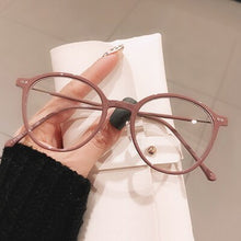Load image into Gallery viewer, Chic Ladies Round Eyeglasses Frame Women&#39;s 2023 Brand Designer Clear Glasses Frames 0 Diopter Optic Frame oculos de grau