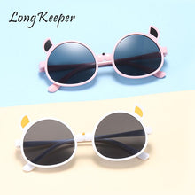 Load image into Gallery viewer, Children Boys Girls Cute Round Sunglasses Cartoon Ear Shape  Sun Glasses Kids Vintage Sunglasses Baby Eyewear UV400 Protection