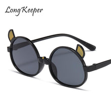 Load image into Gallery viewer, Children Boys Girls Cute Round Sunglasses Cartoon Ear Shape  Sun Glasses Kids Vintage Sunglasses Baby Eyewear UV400 Protection