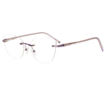 Load image into Gallery viewer, China factory handmade rimless eyeglasses frames women men reading optical frame with acetate temple