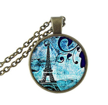 Carica l&#39;immagine nel visualizzatore di Gallery, Chinese necklace peace symb letter jewelry ping word calligraphy art cabochon pendant quote necklace with siilver long chain