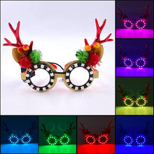 Load image into Gallery viewer, Christmas Led Glasses Festive Children Gift Glow Santa Party Supplies Luminous Neon Glasses For Xmas Year Decoration