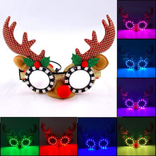 Load image into Gallery viewer, Christmas Led Glasses Festive Children Gift Glow Santa Party Supplies Luminous Neon Glasses For Xmas Year Decoration