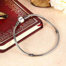Load image into Gallery viewer, Christmas SALE Authentic 100% 925 Sterling Silver Snake Chain Bangle &amp; Bracelet Luxury Jewelry 17-20CM