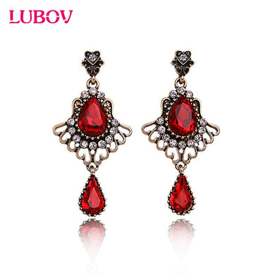 Christmas party High-End Geometric Retro Earrings 2016 New Trending Alloy Female Bijoux Big Stud Earrings Women Gift