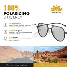 Carica l&#39;immagine nel visualizzatore di Gallery, Claasic Design Fotocromatici Occhiali da sole per uomo Occhiali da sole polarizzati Donna Chameleon Occhiali da guida UV400 lentes de sol hombre 