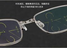 Load image into Gallery viewer, = Clara Vida For Intelligence Progressive Multifocal Folding Reading Glasses Bifocal See Near Far Ultra Light +1 +1.5 +2 To +4