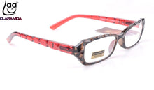 Load image into Gallery viewer, = Clara Vida = Unique Design Handmade Eyeglasses Red Temple Leopard Women Reading Glasses With Case  +1 +1.5 +2 +2.5 +3 +3.5 +4