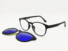 Load image into Gallery viewer, Classic 001 ULTEM wayframe shape optical glasses frame with magnetic clip on polarized sunglasses lenses handy 2 in 1 eyewear