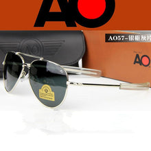 Carica l'immagine nel visualizzatore di Gallery, Classic AO Aviation Sunglasses Men with Original box women American Optical driving Sun Glasses shades oculos de sol masculino