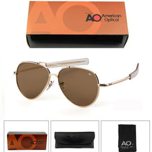 Carica l'immagine nel visualizzatore di Gallery, Classic AO Aviation Sunglasses Men with Original box women American Optical driving Sun Glasses shades oculos de sol masculino