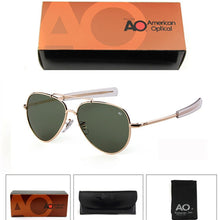 Carica l'immagine nel visualizzatore di Gallery, Classic AO Aviation Sunglasses Men with Original box women American Optical driving Sun Glasses shades oculos de sol masculino