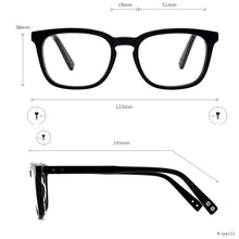 Load image into Gallery viewer, Classic Acetate Square Full Rim Men Small Size Eyeglasses Frame For Myopia Prescription Lenses