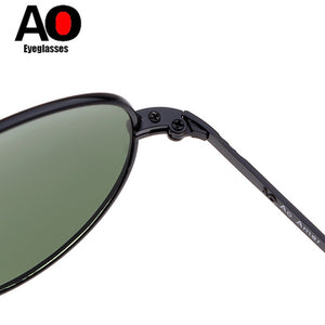 Classico Esercito MILITARE MacArthur Aviation Style AO Occhiali da sole generali Lente americana Vetro ottico Occhiali da sole da uomo Oculos De Sol 