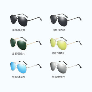 Classic Aviation Sunglasses Men Polarized UV400 Protection Metal Frame Pilot Driving Fishing Sun Glasses Brand Male Shades