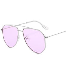 Load image into Gallery viewer, Classic Aviation Sunglasses Women Men Pilot Driving Metal Frame Sun Glasses Male UV400 pink Gafas De Sol For Men Gradient Purple