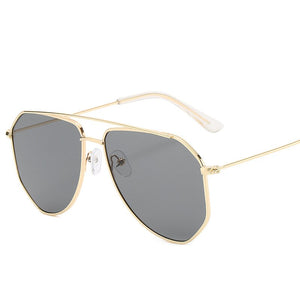 Classic Aviation Sunglasses Women Men Pilot Driving Metal Frame Sun Glasses Male UV400 pink Gafas De Sol For Men Gradient Purple