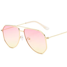 Load image into Gallery viewer, Classic Aviation Sunglasses Women Men Pilot Driving Metal Frame Sun Glasses Male UV400 pink Gafas De Sol For Men Gradient Purple