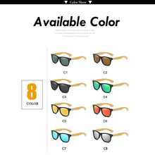 Load image into Gallery viewer, Classic Bamboo Wood Polarized Sunglasses Brand Design Men Women Coating Mirror Sun Glasses Retro Glasses UV400 Shades
