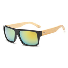 Load image into Gallery viewer, Classic Bamboo Wood Sunglasses Brand Design Men Women Coating Mirror Sun Glasses Retro Glasses UV400 Shades Gafas De Sol