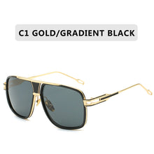Load image into Gallery viewer, Classic Big Frame Sunglasses Men Brand Designer Metal Sun Glasses Women Retro Square Goggles Vintage UV400 Gafas Oculos De Sol