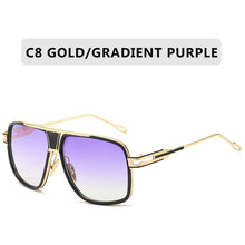 Load image into Gallery viewer, Classic Big Frame Sunglasses Men Brand Designer Metal Sun Glasses Women Retro Square Goggles Vintage UV400 Gafas Oculos De Sol