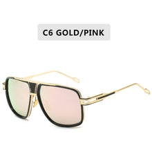 Load image into Gallery viewer, Classic Big Frame Sunglasses Men Brand Designer Metal Sun Glasses Women Retro Square Goggles Vintage UV400 Gafas Oculos De Sol