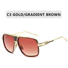 Load image into Gallery viewer, Classic Big Frame Sunglasses Men Brand Designer Metal Sun Glasses Women Retro Square Goggles Vintage UV400 Gafas Oculos De Sol