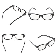 Load image into Gallery viewer, Classic Black Frame Retro Style spring Reading Glasses Readers +1.0 - 4.0 P9JA