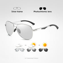 Load image into Gallery viewer, Classic Brand Design Pilot Photochromic Sunglasses Men Polarized Safety Driving Sun Glasses Women Anti-Glare gafas de sol hombre