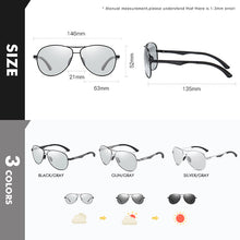 Load image into Gallery viewer, Classic Brand Design Pilot Photochromic Sunglasses Men Polarized Safety Driving Sun Glasses Women Anti-Glare gafas de sol hombre