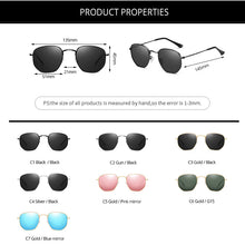 Load image into Gallery viewer, Classic Brand Design Polarized Sunglasses Men Shades for Women Hexagon Retro Sun Glasses Stainless Steel Frames