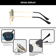 Load image into Gallery viewer, Classic Brand Design Polarized Sunglasses Men Shades for Women Hexagon Retro Sun Glasses Stainless Steel Frames