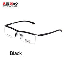 Load image into Gallery viewer, Classic Business Eyeglasses Men Titanium Glasses Frames Myopia Half Rimless Optical Eyeglasses Frame Brand oculos gafas